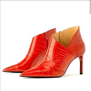 Red Trafaluc Zara Ankle Bootie.
